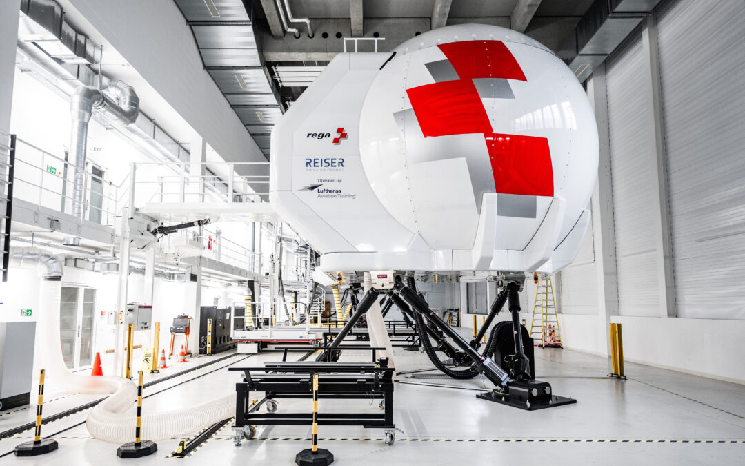 Opening Ceremony and Certification of Commercial Helicopter Level-D simulator of Swiss Air-Rescue Rega at Lufthansa Aviation Training Center