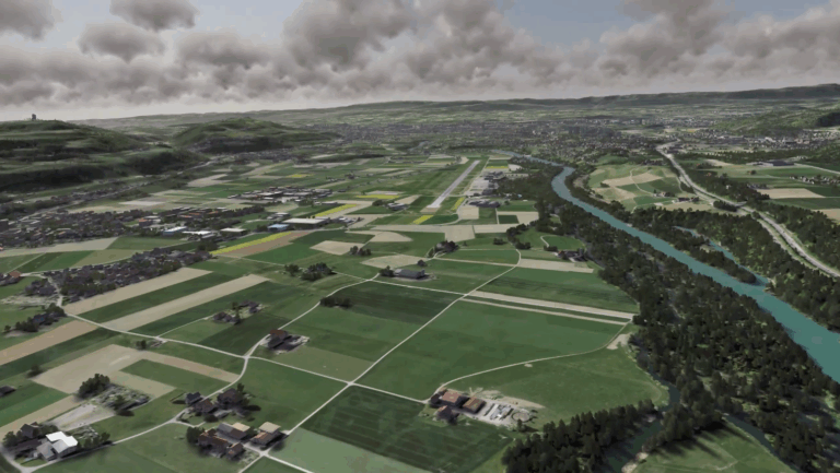 Simluated nature scene