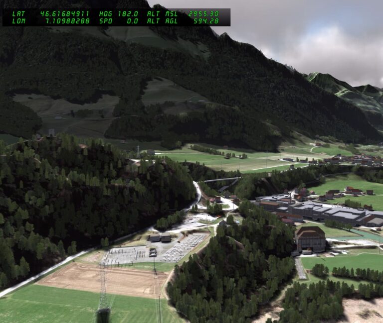 Simulated nature area